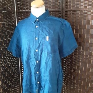 Escales Paris short sleeves button down shirt S XL